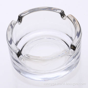 Transparent Round Glass Ashtrays